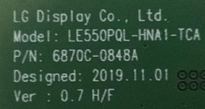 KIT DE TARJETAS PARA TV SONY NUM DE PARTE XBR-55A8H / MAIN A-5014-158-A / 1-006-894-21 / A5014158A 154 / 201023 / FUENTE 1-006-403-12 / AP-P397AM-1 / 100640312 / 2955063901 / T-CON 6871L-6380A / 6870C-0848A / 6380A / LE550PQL (HN)(A1) / PANEL YDAS055UNG01 - Imagen 4